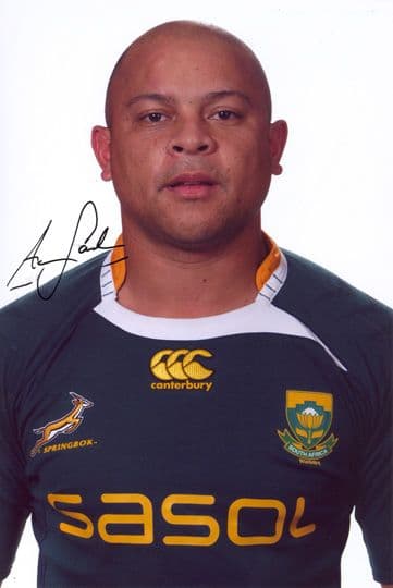 Adrian Jacobs, South Africa, signed 12x8 inch photo.