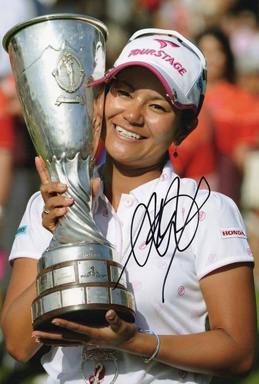 Ai Miyazato, Japanese golfer, signed 12x8 inch photo.