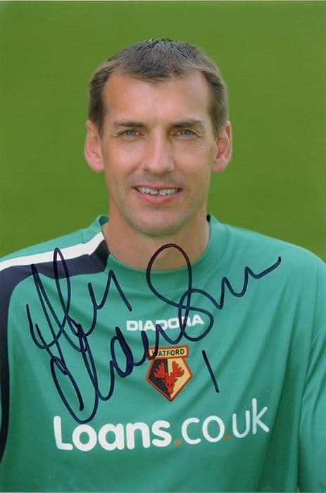 Alec Chamberlain, Watford, signed 6x4 inch photo.