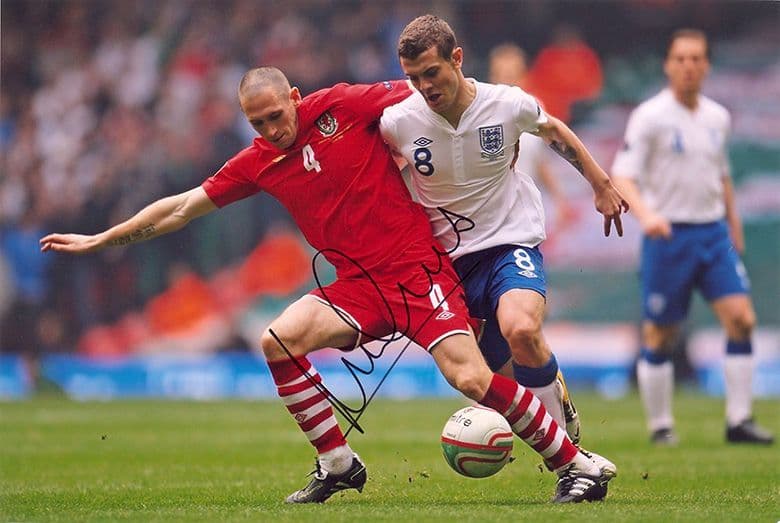 Andrew Crofts, Wales, signed 12x8 inch photo.