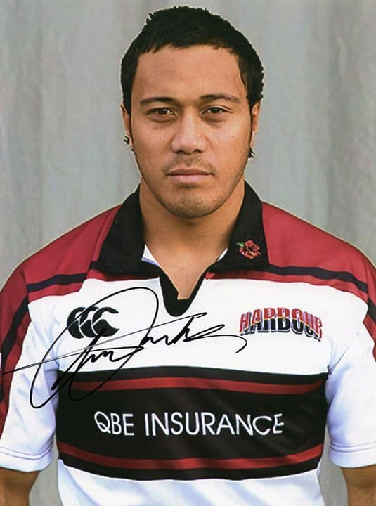 Anthony Tuitavake, New Zealand All Blacks, signed 8x6 inch photo.