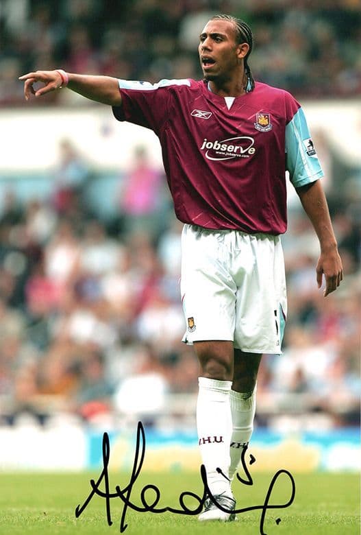 Anton Ferdinand, West Ham United, signed 12x8 inch photo.