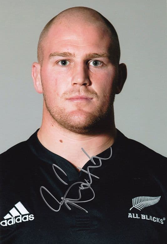 Ben Franks, New Zealand All Blacks, signed 12x8 inch photo.