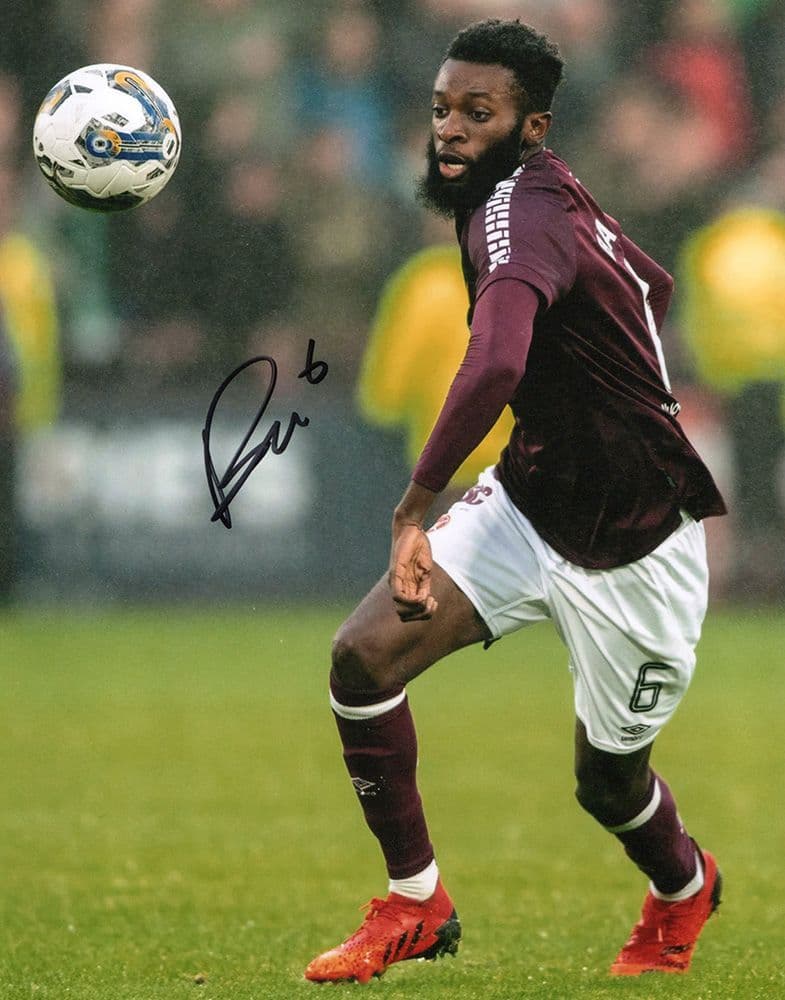 Beni Baningime, Hearts, signed 10x8 inch photo.