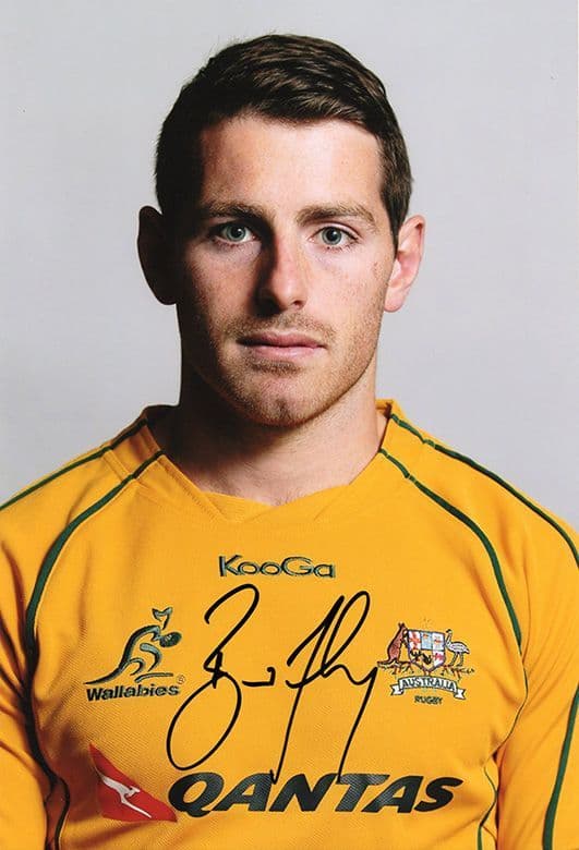 Bernard Foley, Australia, signed 12x8 inch photo.(2)