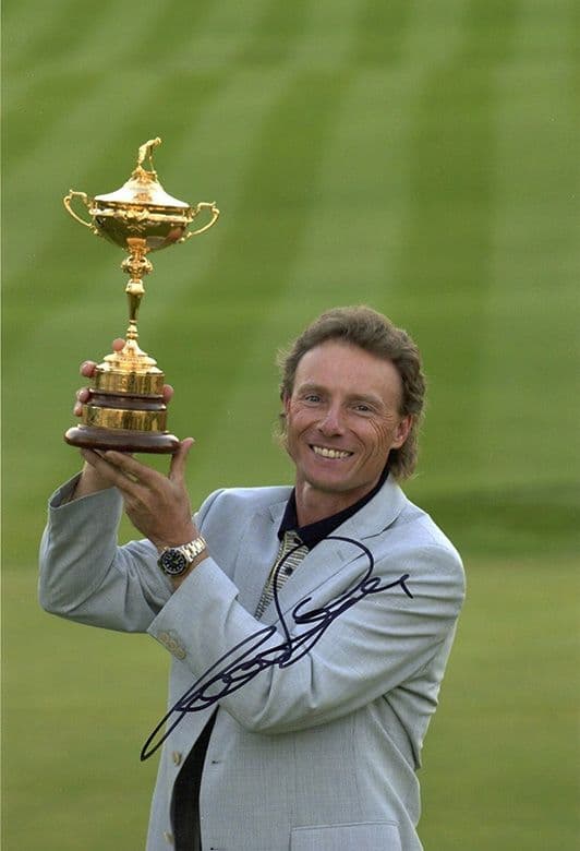 Bernhard Langer, Ryder Cup 2004 Oakland Hills, signed 12x8 inch photo.