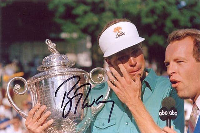 Bob Tway, PGA Champion 1986, signed 6x4 inch photo.