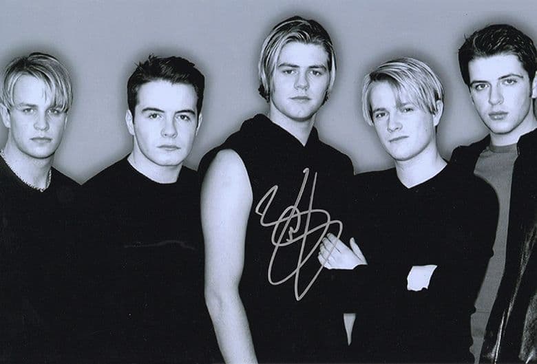 Brian McFadden, Westlife, signed 12x8 inch photo.(2)