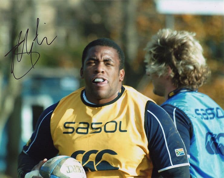 Brian Mujati, South Africa, signed 10x8 inch photo.