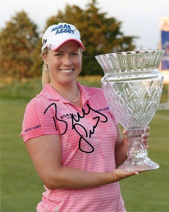 Brittany Lincicome, LPGA Tour, signed 10x8 inch photo.