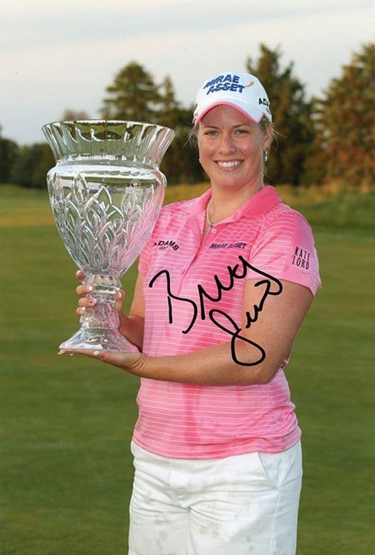 Brittany Lincicome, LPGA Tour, signed 12x8 inch photo.