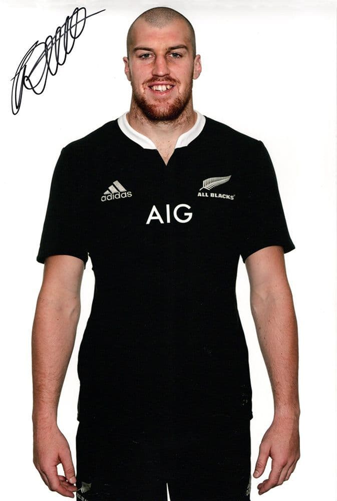 Brodie Retallick, New Zealand All Blacks, signed 12x8 inch photo.
