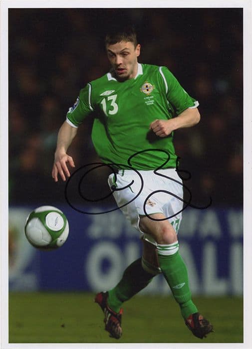 Chris Baird, Northern Ireland, signed 7x5 inch photo.
