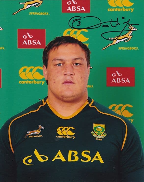 Coenie Oosthuizen, South Africa, signed 10x8 inch photo.