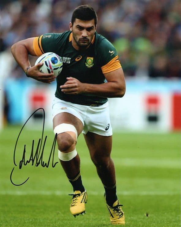 Damian de Allende, South Africa, signed 10x8 inch photo.