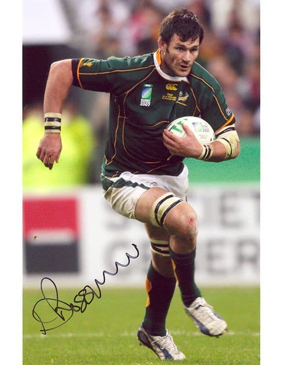 Danie Rossouw, South Africa, signed 10x8 inch photo.