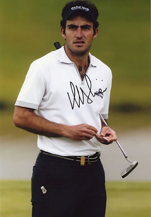Edoardo Molinari, signed 12x8 inch photo.(2)