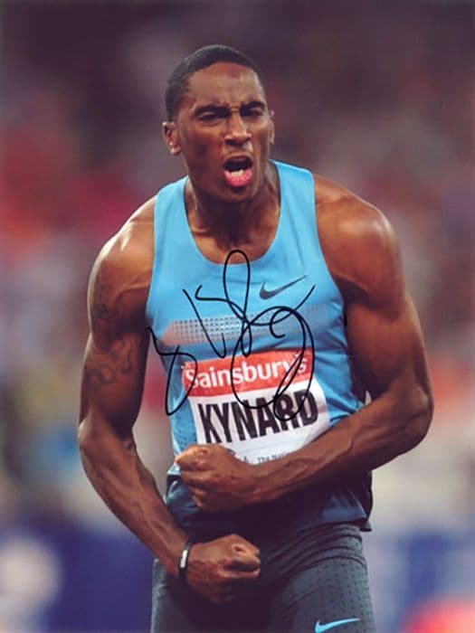 Erik Kynard, USA, high jumper, signed 8x6 inch photo.
