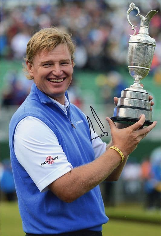 Ernie Els, Open Champion 2012 Royal Lytham, signed 12x8 inch photo.
