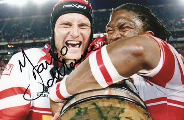 Franco van der Merwe, South Africa, signed 6x4 inch photo.