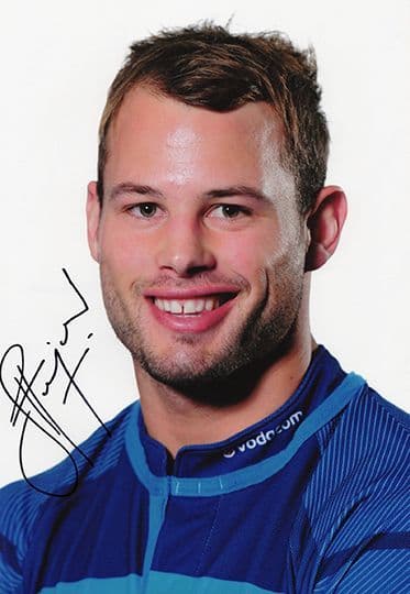 Francois Hougaard, South Africa, signed 12x8 inch photo.