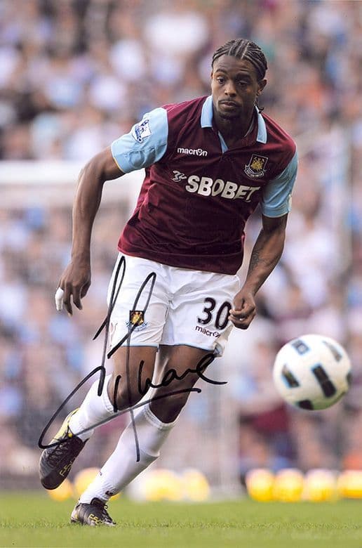 Frederic Piquionne, West Ham Utd, signed12x8 inch photo.