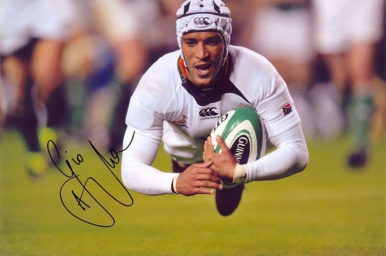 Gio Aplon, South Africa, signed 12x8 inch photo.