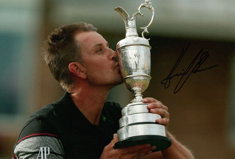 Henrik Stenson, Open Championship 2016, signed 12x8 inch photo.