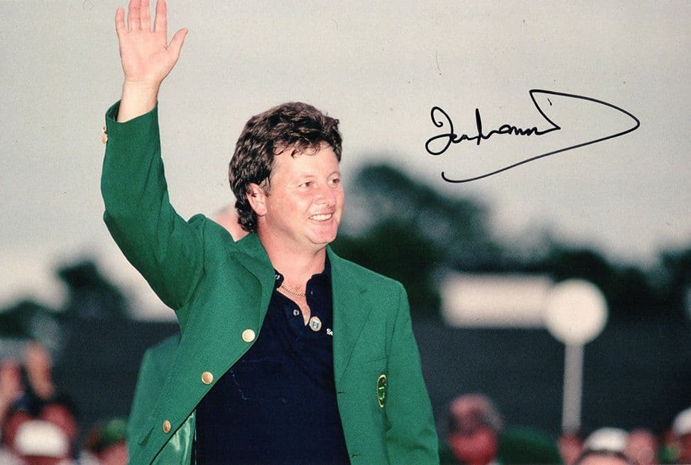 Ian Woosnam, Masters 1991 Augusta, signed 12x8 inch photo.