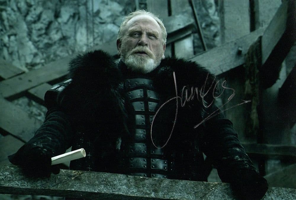 James Cosmo, Game of Thrones, signed 12x8 inch photo.