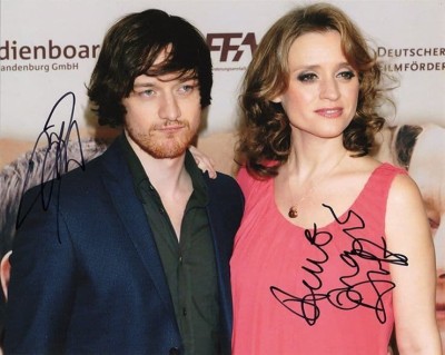 James McAvoy & Anne-Marie Duff, signed 10x8 inch photo.
