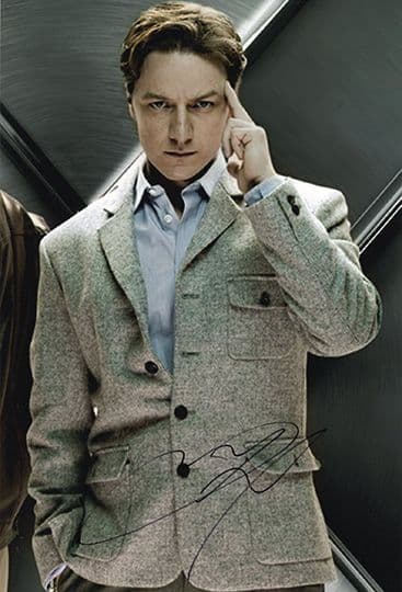 James McAvoy, X-Men actor, signed 12x8 inch photo.