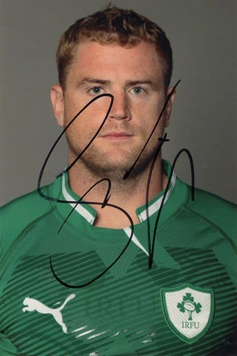 Jamie Heaslip, Leinster & Ireland, signed 6x4 inch photo.