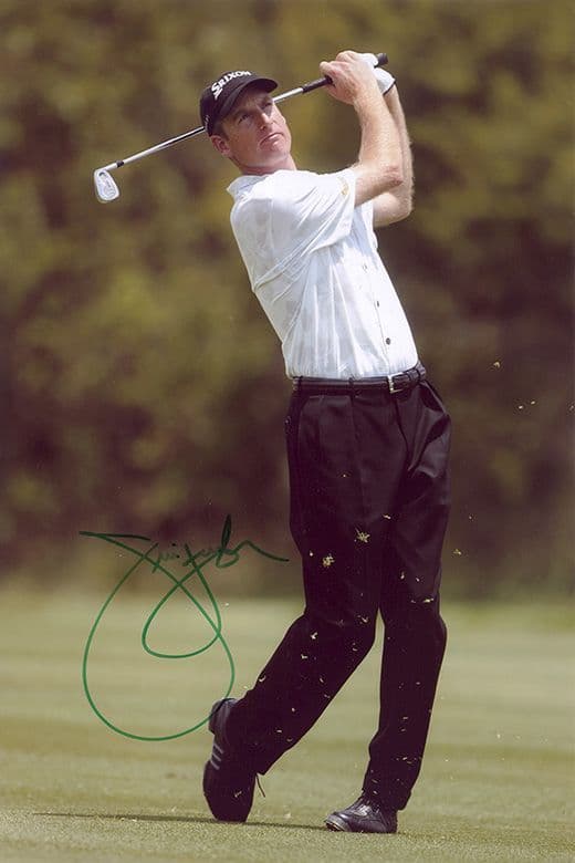 Jim Furyk, American golfer, signed 12x8 inch photo.