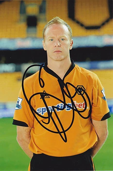 Jody Craddock, Wolves, signed 6x4 inch photo.(2)