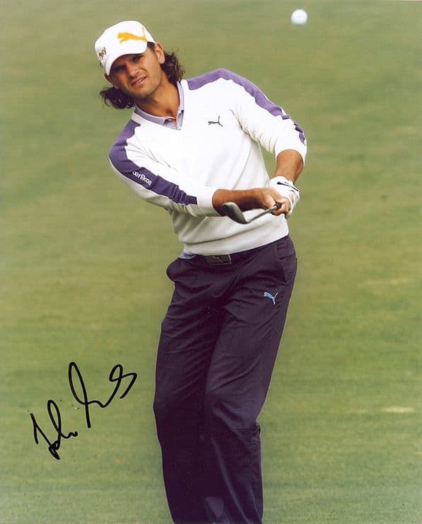 Johan Edfors, Swedish golfer, signed 10x8 inch photo.