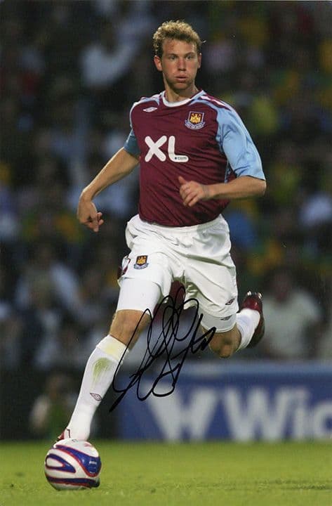 Jonathan Spector, West Ham Utd, USA, signed 9x6 inch photo.