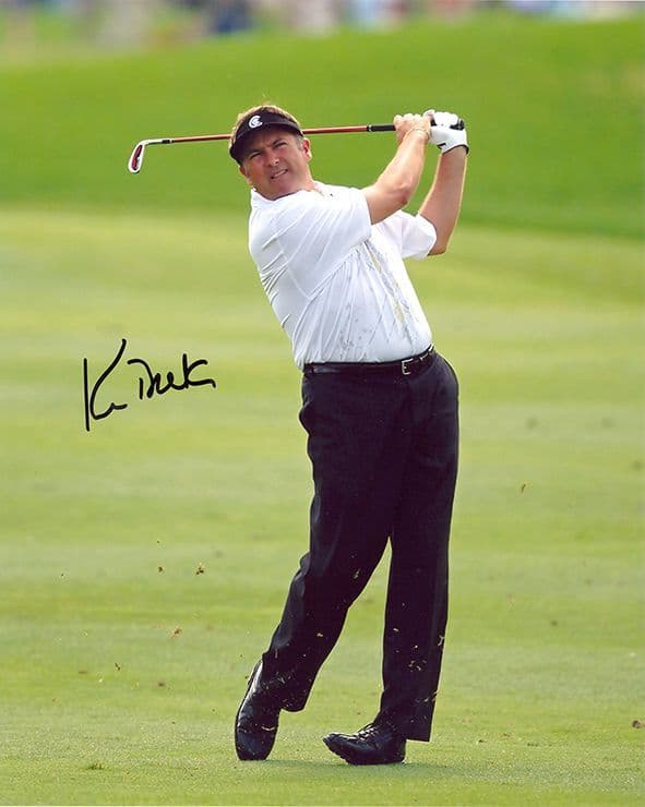 Ken Duke, American golfer, signed 10x8 inch photo.