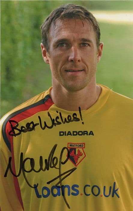 Malky Mackay, Watford, signed 5.75x3.75 inch photo.