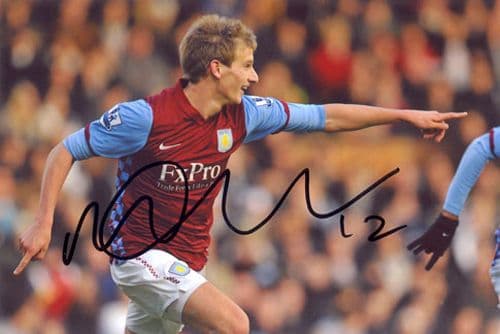 Marc Albrighton, Aston Villa, signed 6x4 inch photo.