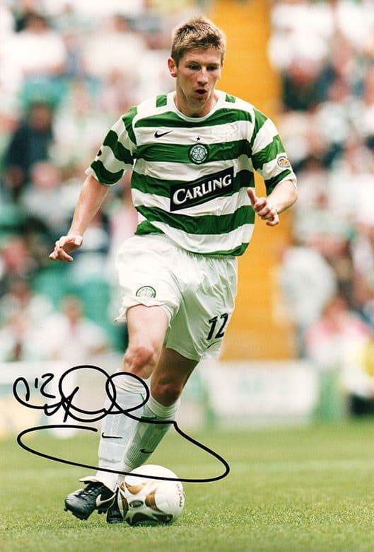 Mark Wilson, Glasgow Celtic, signed 12x8 inch photo.