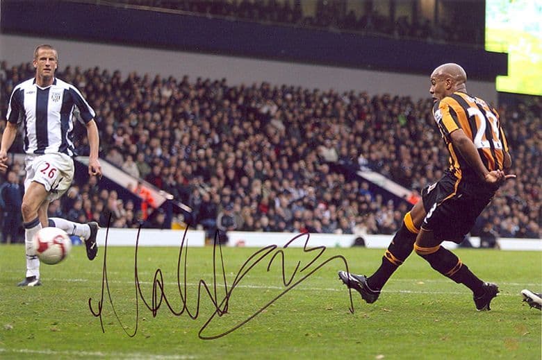 Marlon King, Hull City, signed 12x8 inch photo.