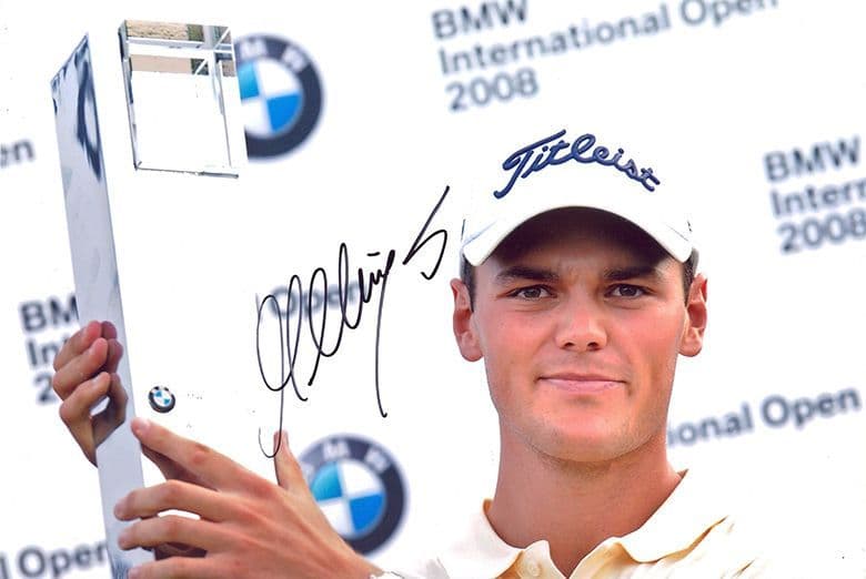Martin Kaymer, BMW International Open 2008, signed 12x8 inch photo.