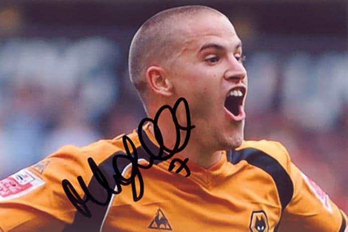 Michael Kightly, Wolves, signed 6x4 inch photo.