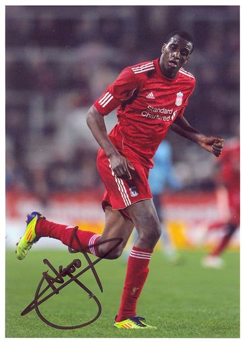 Michael Ngoo, Liverpool, signed 7x5 inch photo.