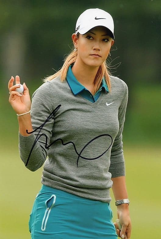 Michelle Wie, LPGA Tour golfer, signed 12x8 inch photo.