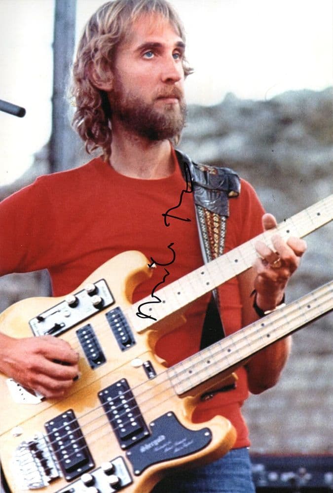 Mike Rutherford, Genesis, signed 12x8 inch photo.