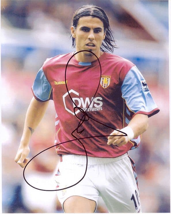 Milan Baros, Aston Villa & Czech Republic, signed 10x8 inch photo.
