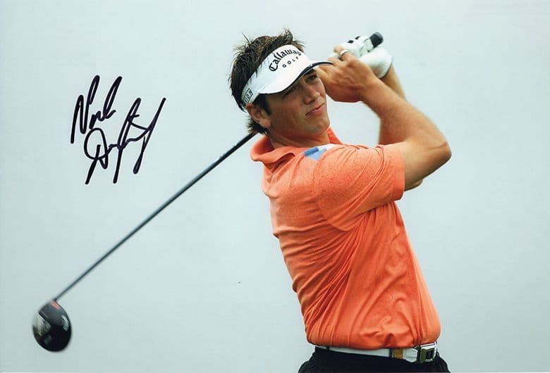 Nick Dougherty, English golfer, signed 12x8 inch photo.