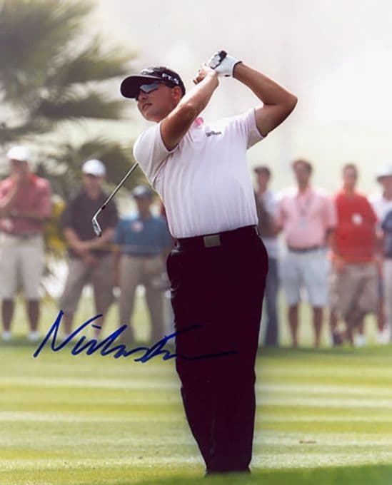Niclas Fasth, Swedish golfer, signed 10x8 inch photo.